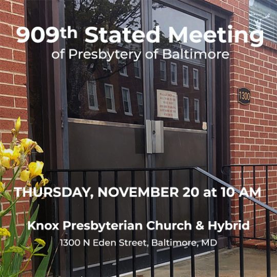 909th stated meeting